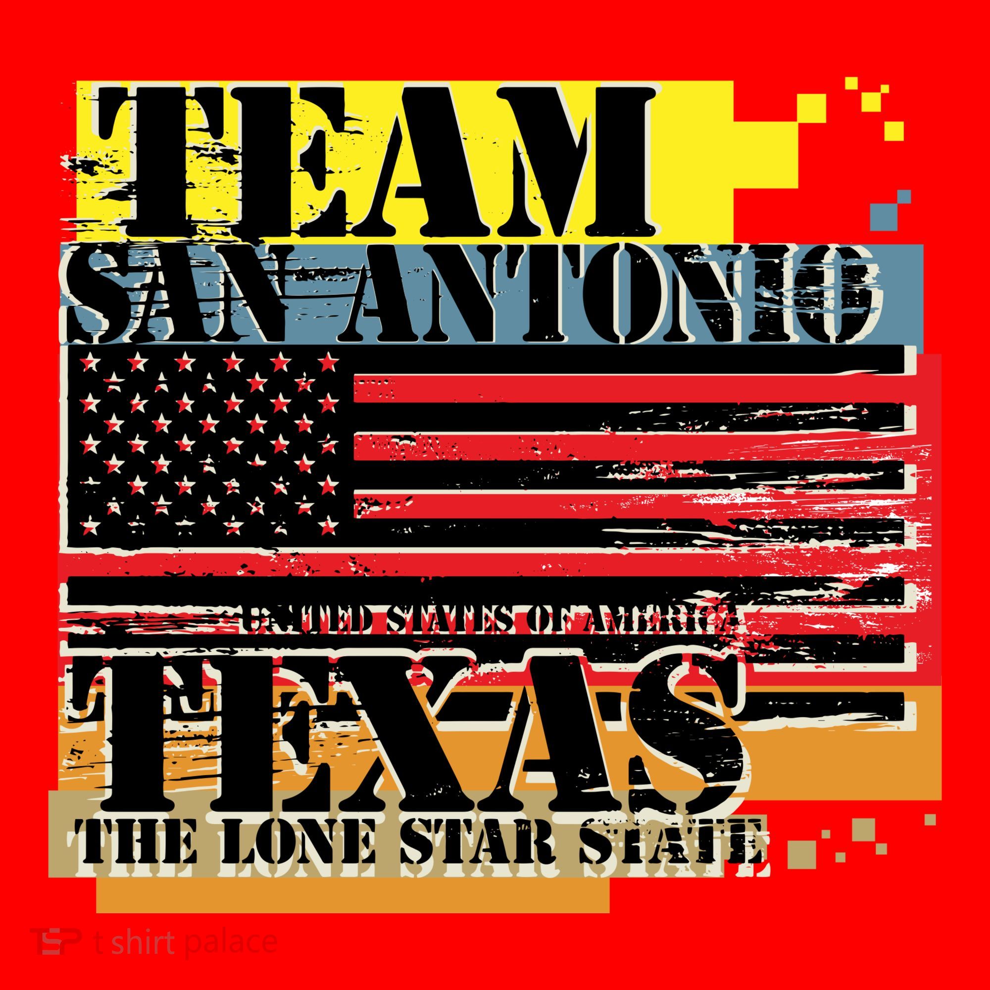 Team San Antonio Texas Grunge Santa Hat