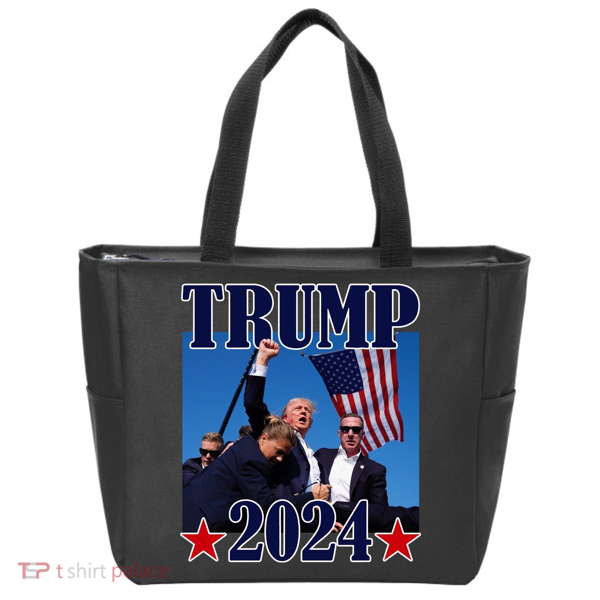 Trump Shot Assassination Attempt 2024 Fight Fight Fight Tote Bag