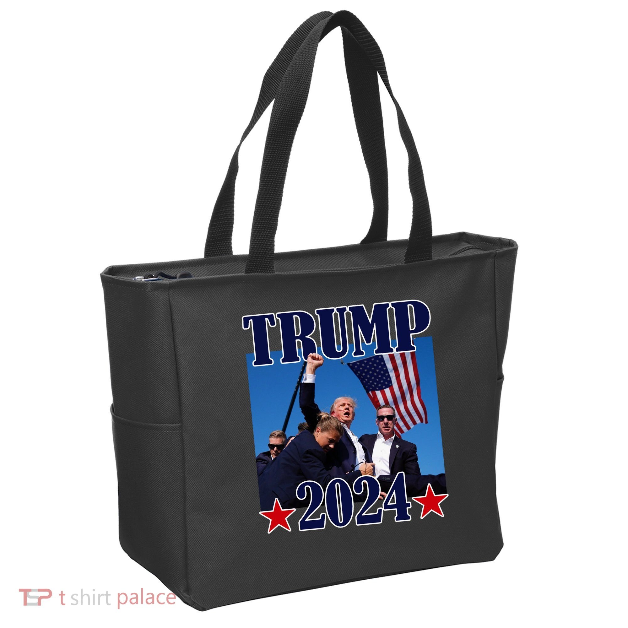 Trump Shot Assassination Attempt 2024 Fight Fight Fight Tote Bag