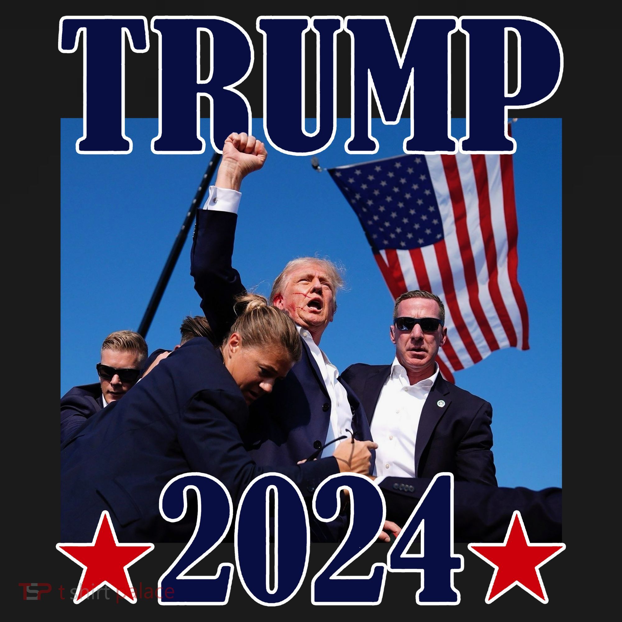 Trump Shot Assassination Attempt 2024 Fight Fight Fight Tote Bag