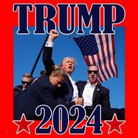 Trump Shot Assassination Attempt 2024 Fight Fight Fight Santa Hat thumb 1