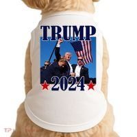 Trump Shot Assassination Attempt 2024 Fight Fight Fight Doggie Tank thumb 0