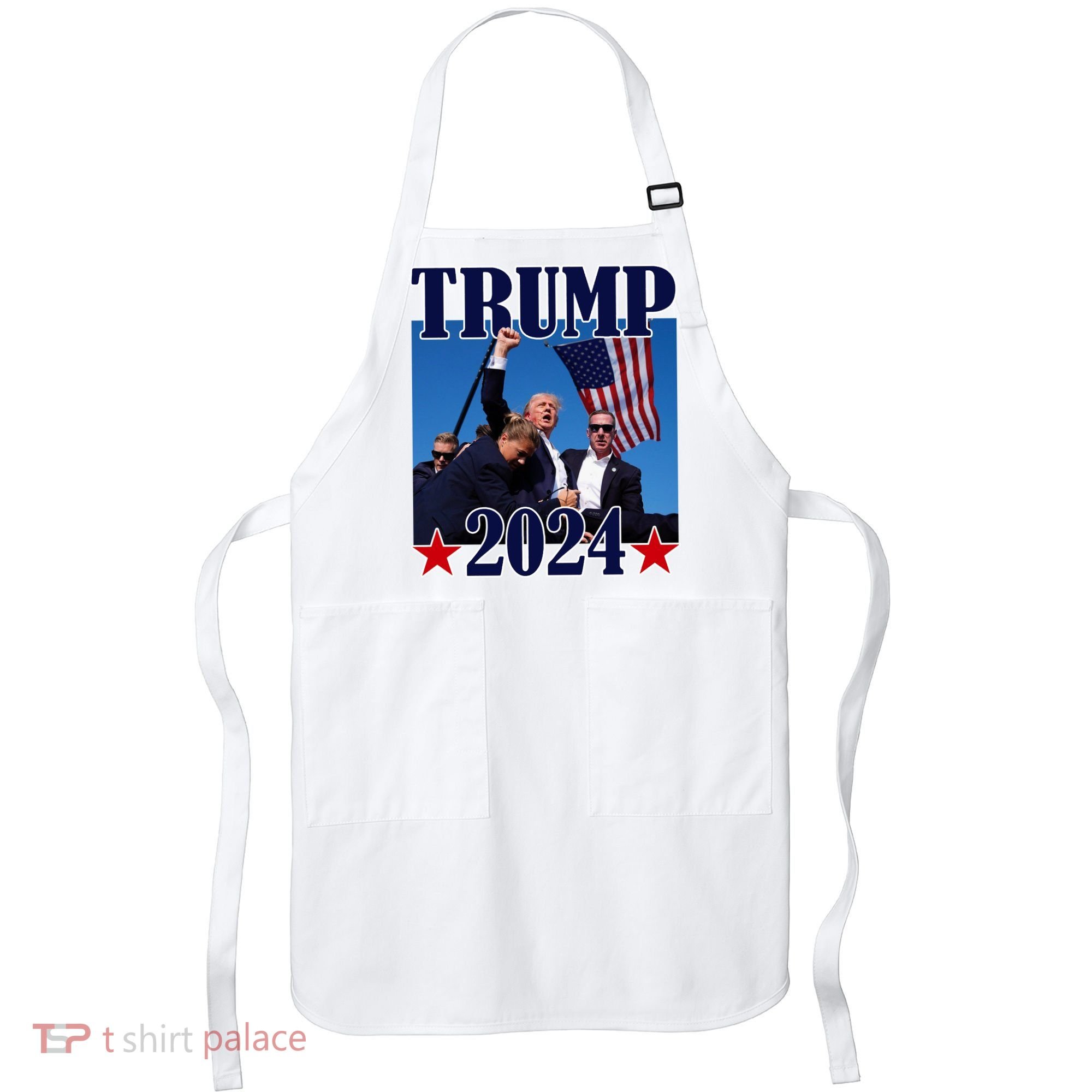 Trump Shot Assassination Attempt 2024 Fight Fight Fight Apron