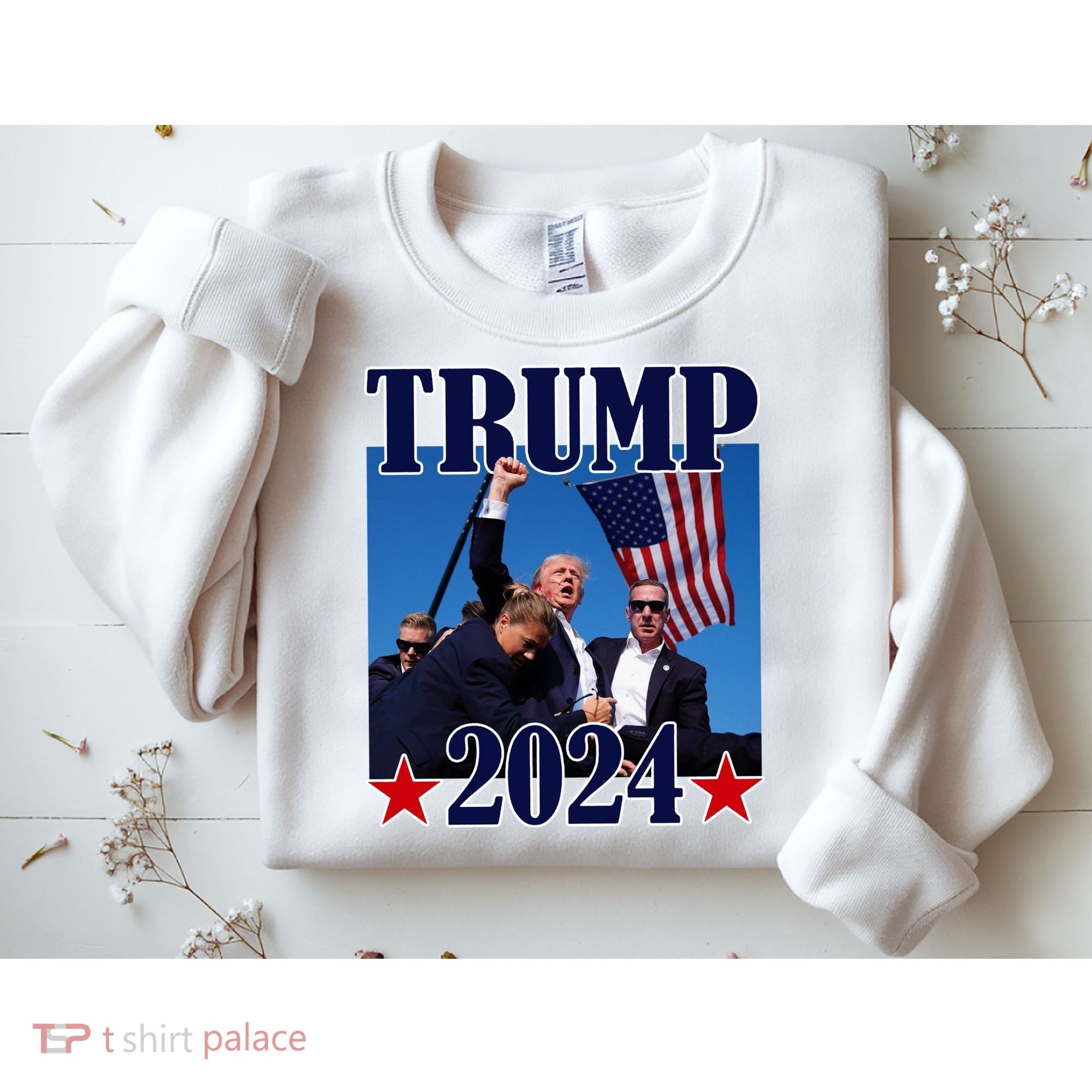 Trump Shot Assassination Attempt 2024 Fight Fight Fight Sweatshirt