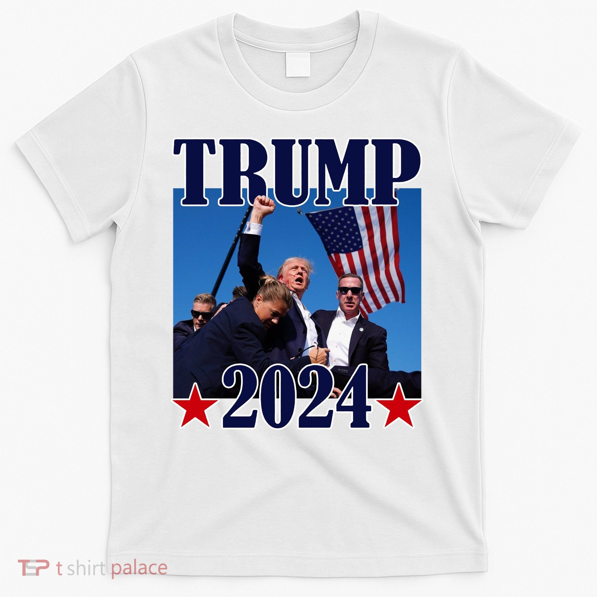 Trump Shot Assassination Attempt 2024 Fight Fight Fight T-Shirt