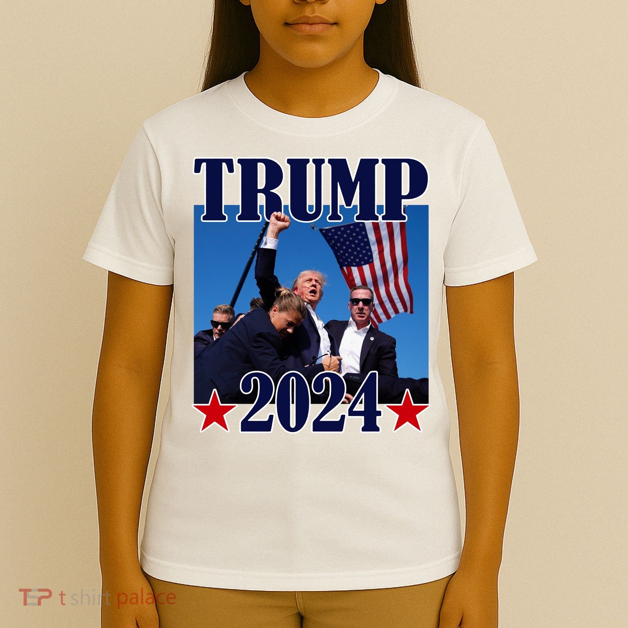 Trump Shot Assassination Attempt 2024 Fight Fight Fight T-Shirt