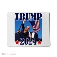 Trump Shot Assassination Attempt 2024 Fight Fight Fight Mousepad thumb 0