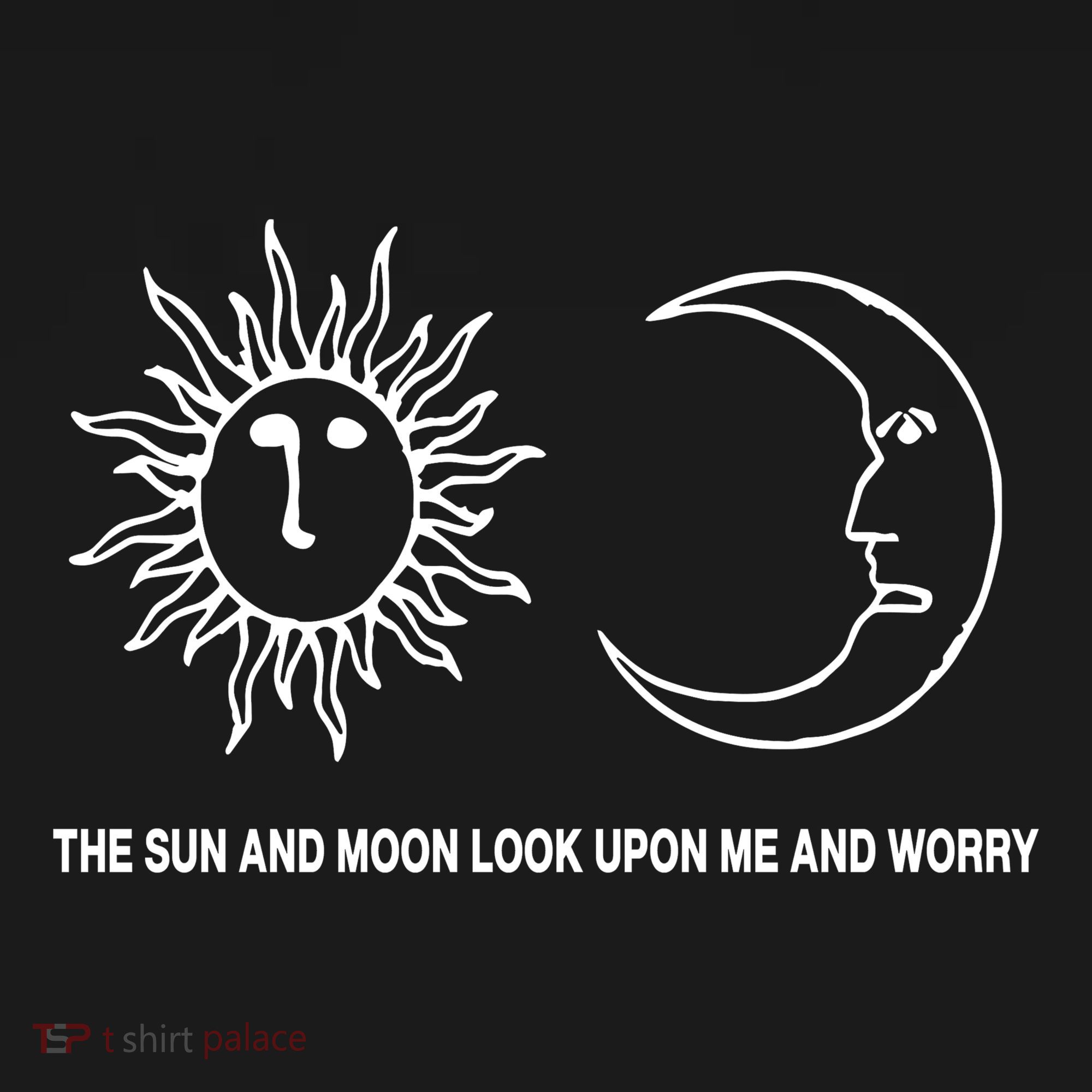 The Sun And Moon Look Upon Me And Worry Apron