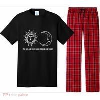 The Sun And Moon Look Upon Me And Worry Pajama Set thumb 0