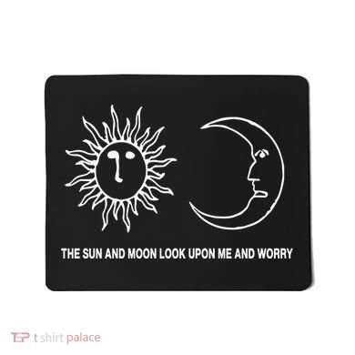 The Sun And Moon Look Upon Me And Worry Mousepad