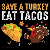 Thanksgiving Save A Turkey Eat Tacos Doggie Tank thumb 4