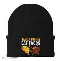 Thanksgiving Save A Turkey Eat Tacos Beanie thumb 0