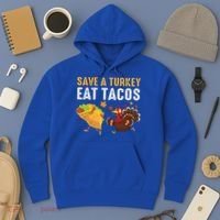 Thanksgiving Save A Turkey Eat Tacos Hoodie thumb 3