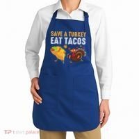 Thanksgiving Save A Turkey Eat Tacos Apron thumb 2
