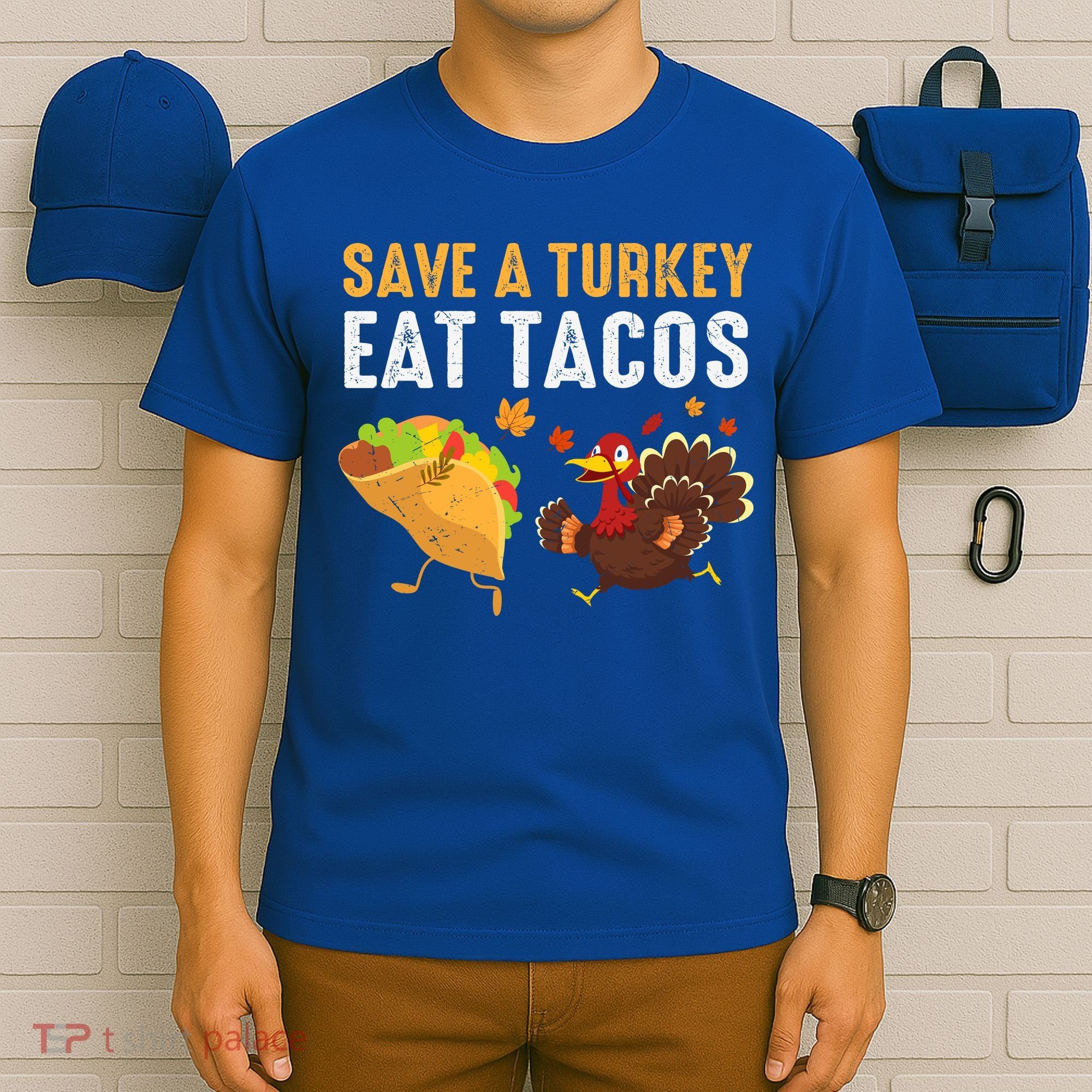 Thanksgiving Save A Turkey Eat Tacos T-Shirt