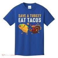 Thanksgiving Save A Turkey Eat Tacos Kids T-Shirt thumb 0