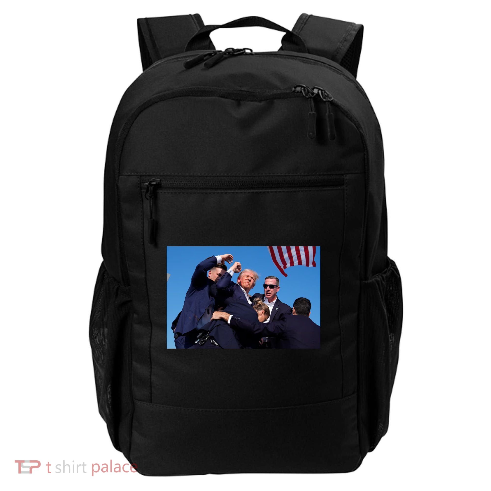 Trump Shot At Rally America Backpack