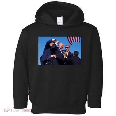 Trump Shot At Rally America Toddler Hoodie