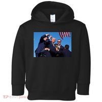 Trump Shot At Rally America Toddler Hoodie thumb 0