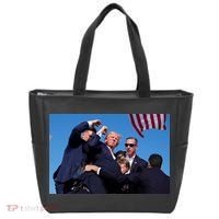 Trump Shot At Rally America Tote Bag thumb 0