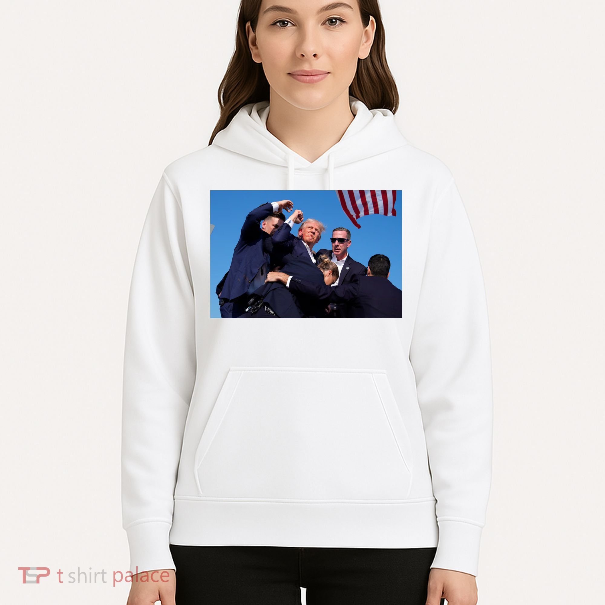 Trump Shot At Rally America Hoodie