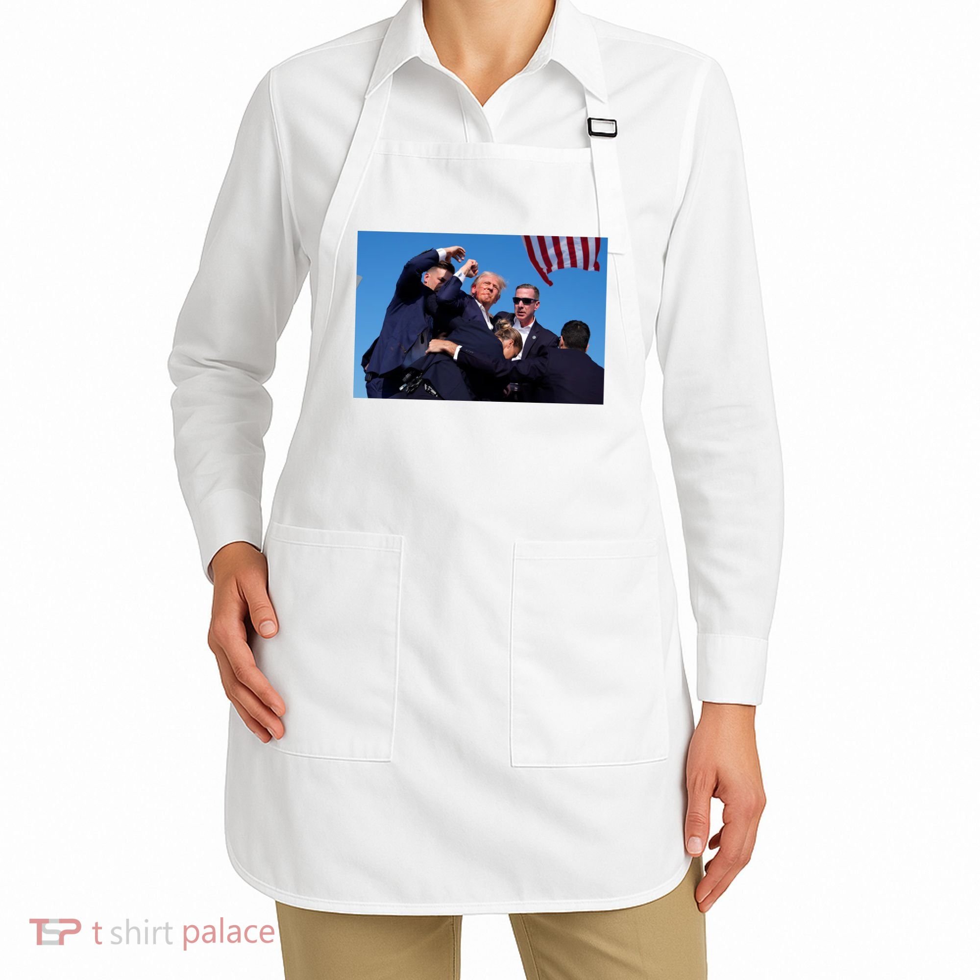 Trump Shot At Rally America Apron