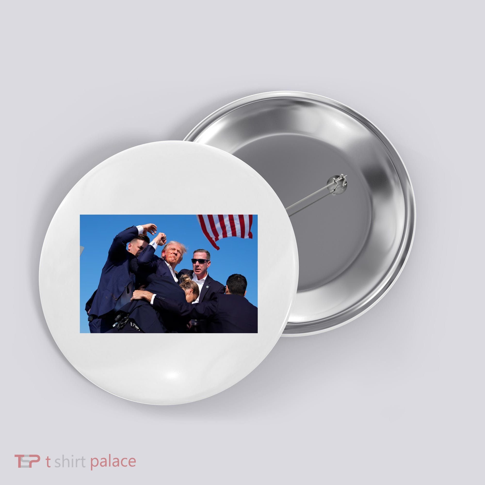 Trump Shot At Rally America Button