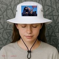 Trump Shot At Rally America Bucket Hat thumb 3