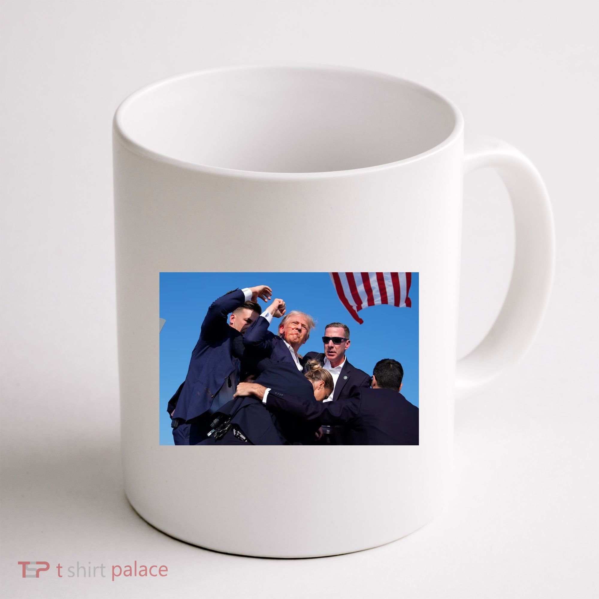 Trump Shot At Rally America Coffee Mug