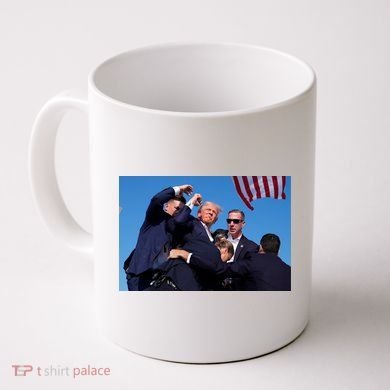 Trump Shot At Rally America Coffee Mug