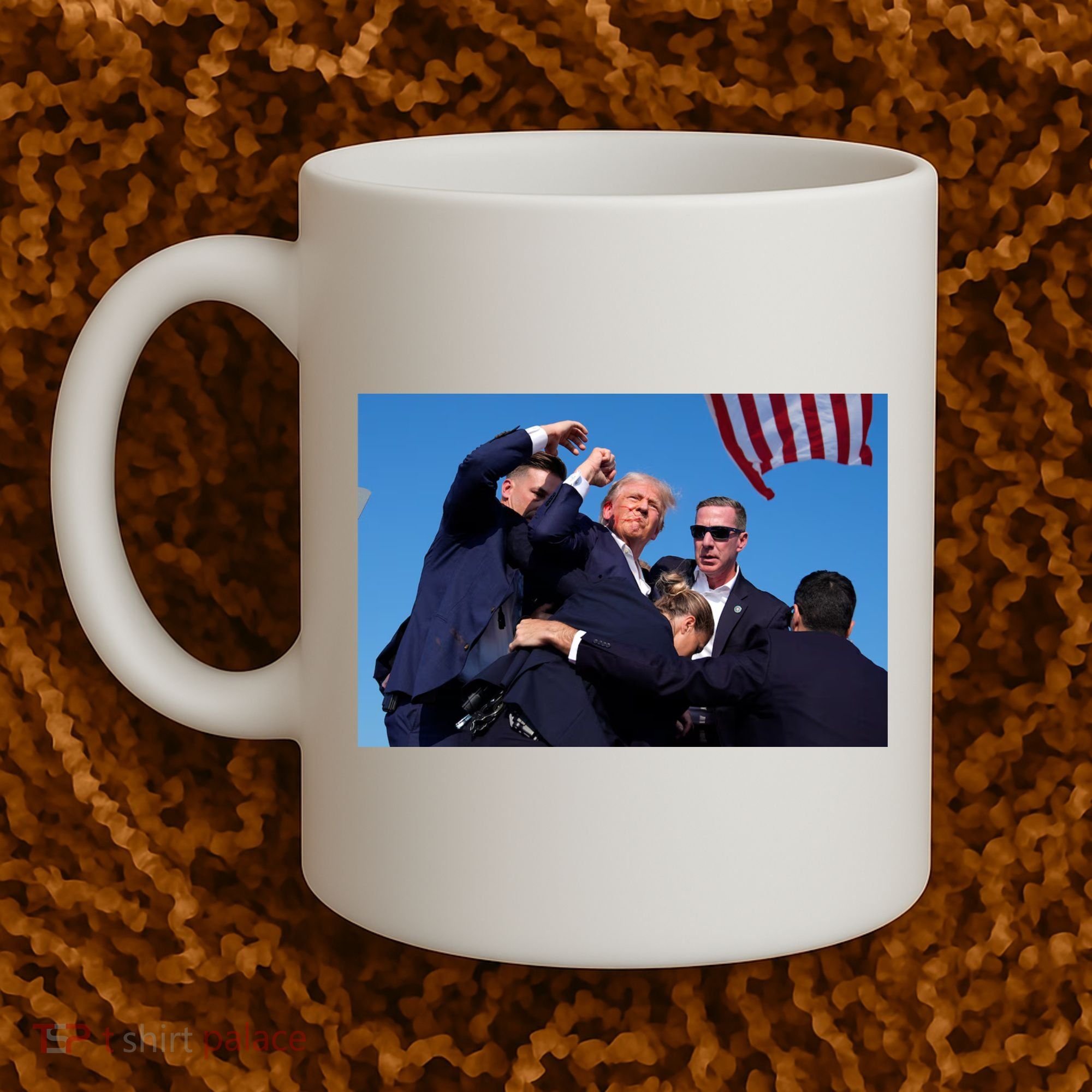 Trump Shot At Rally America Coffee Mug
