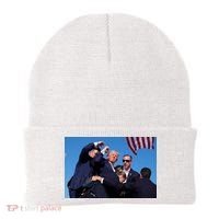 Trump Shot At Rally America Beanie thumb 0