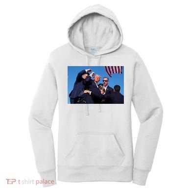Trump Shot At Rally America Women's Hoodie