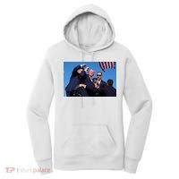 Trump Shot At Rally America Women's Hoodie thumb 0