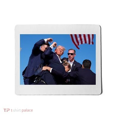 Trump Shot At Rally America Mousepad