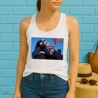 Trump Shot At Rally America Women's Tank Top thumb 2