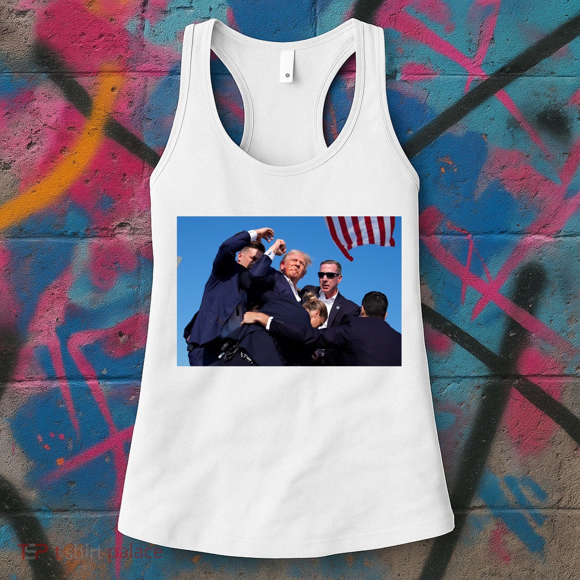 Trump Shot At Rally America Women's Tank Top