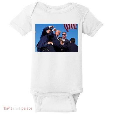 Trump Shot At Rally America Baby Bodysuit