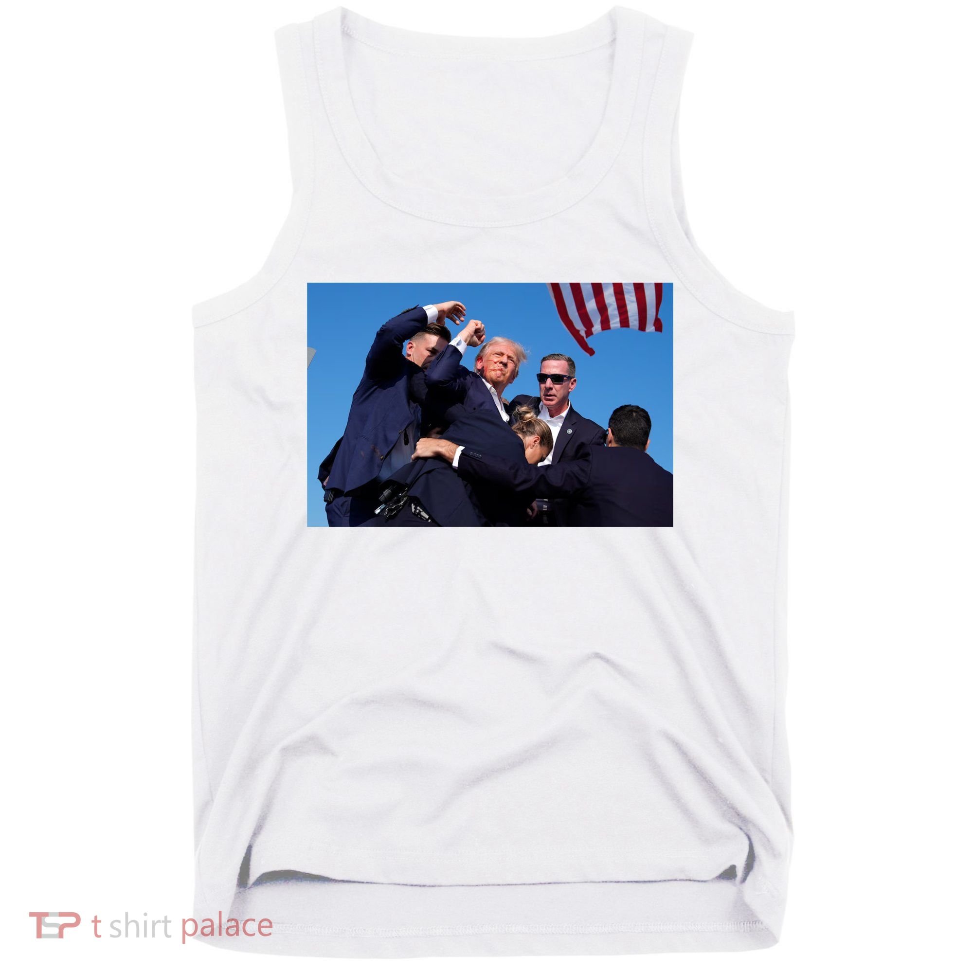 Trump Shot At Rally America Tank Top