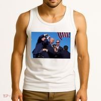Trump Shot At Rally America Tank Top thumb 3