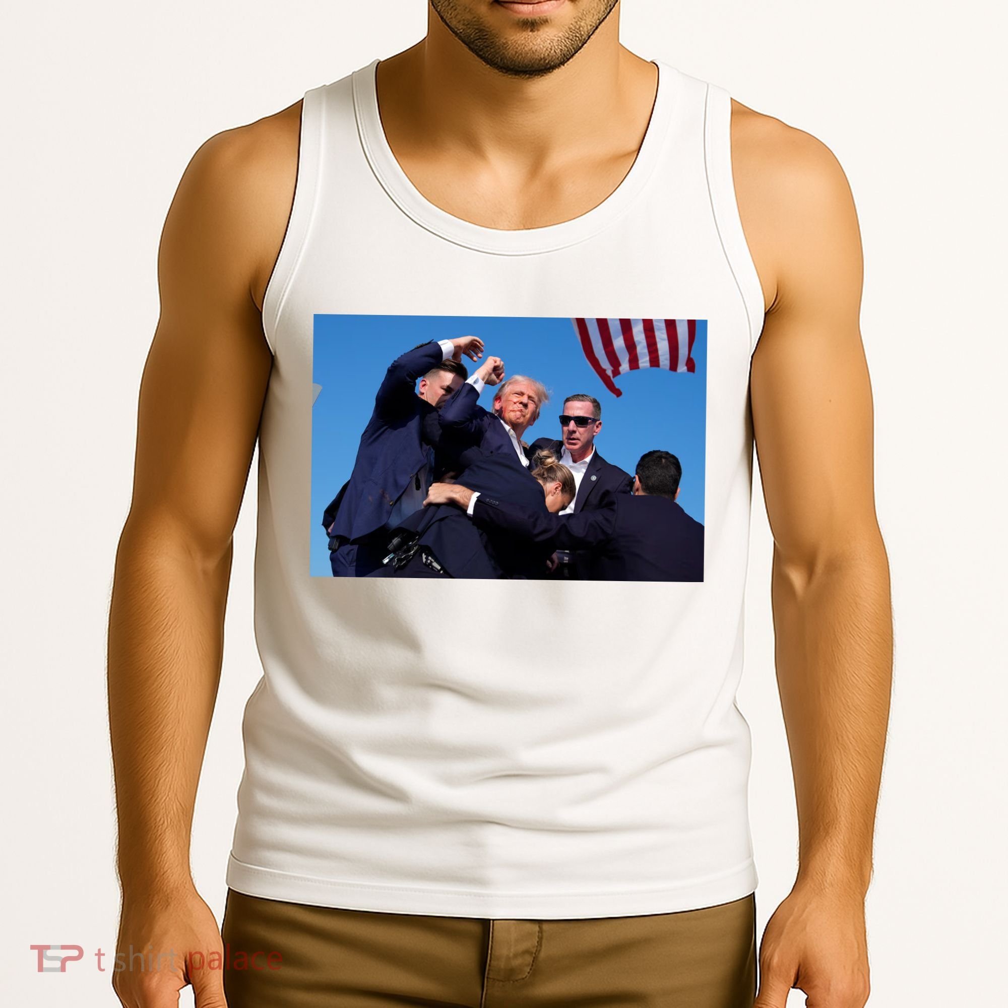 Trump Shot At Rally America Tank Top