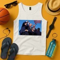 Trump Shot At Rally America Tank Top thumb 4