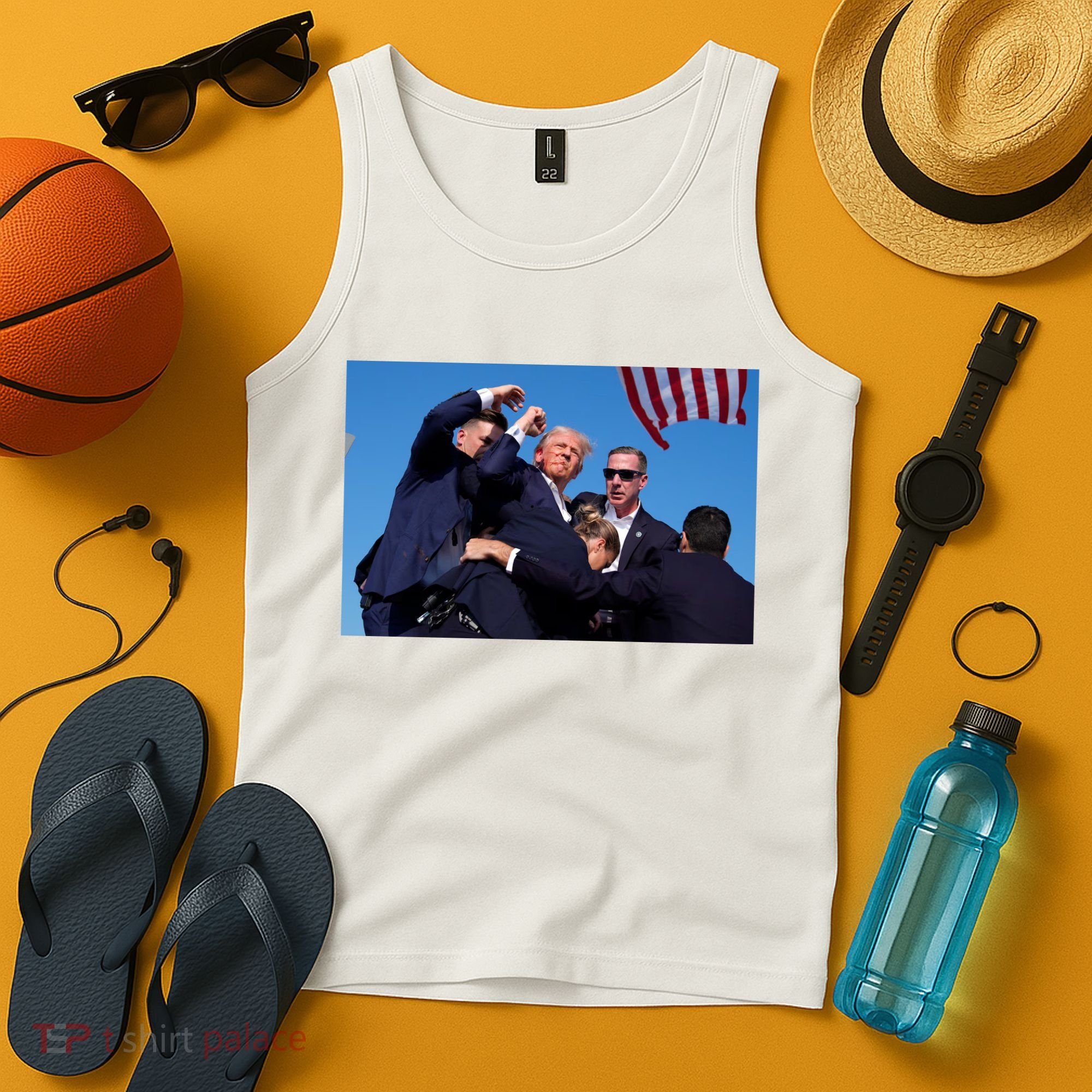 Trump Shot At Rally America Tank Top