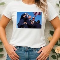 Trump Shot At Rally America Women's T-Shirt thumb 2