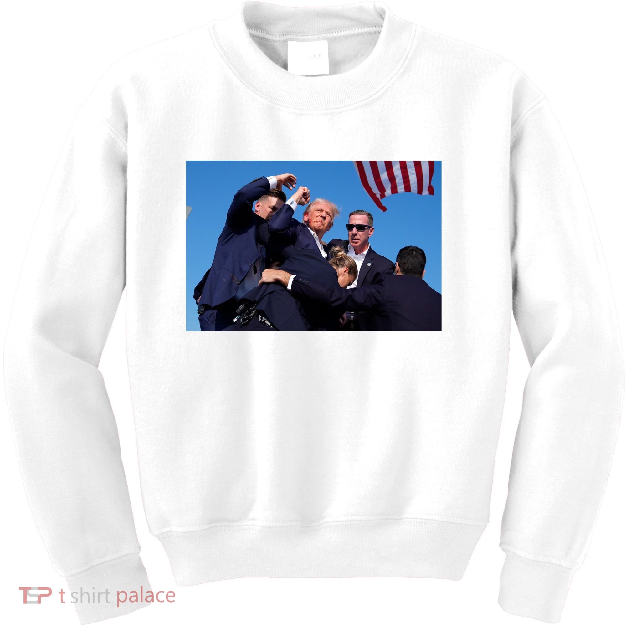 Trump Shot At Rally America Kids Sweatshirt