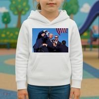 Trump Shot At Rally America Kids Hoodie thumb 3