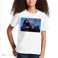 Trump Shot At Rally America Kids T-Shirt thumb 2