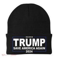 Trump Save America Again 2024 Beanie thumb 0