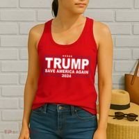 Trump Save America Again 2024 Women's Tank Top thumb 2