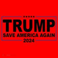 Trump Save America Again 2024 Santa Hat thumb 1